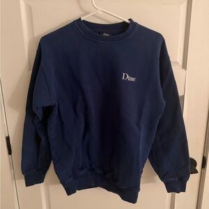 Classic Small Logo Crewneck - Navy Blue